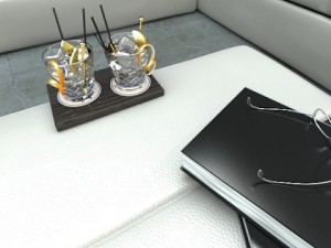 vodka cocktail glass 3D Модель