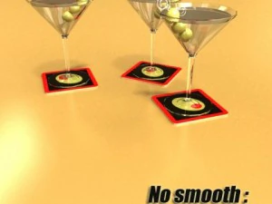 martini liquor glass 3D Model