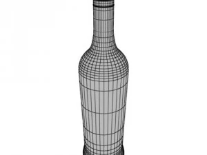 photorealistic liquor bottle  bacardi superior 3D Model