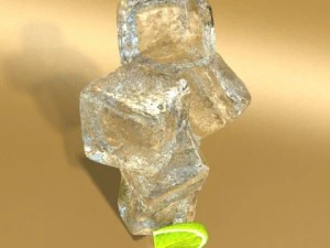 mojito cocktail high detail 3D Model