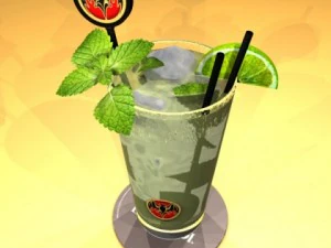 mojito cocktail high detail 3D Model