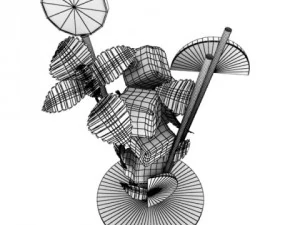 mojito cocktail high detail 3D Model