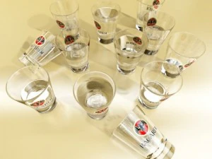 photoreal bacardi rum shot glass 3D Model