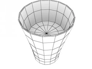 photoreal bacardi rum shot glass 3D Model