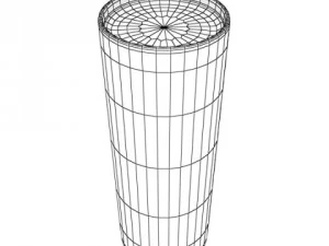 realistic gin shot glass 3D Model