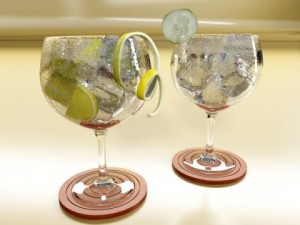 high detailed bombay sapphire collection 3D 模型