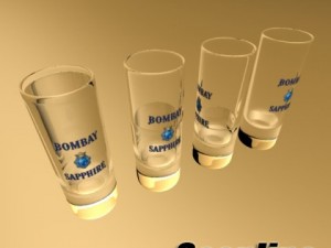high detailed bombay sapphire collection 3D 模型