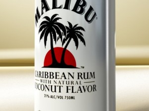high detailed liquor bottle  malibu 3Dモデル