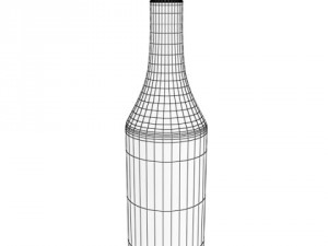 high detailed liquor bottle  malibu 3Dモデル