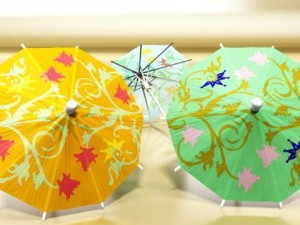high detailed cocktail umbrella Model 3D