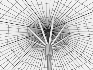 high detailed cocktail umbrella Model 3D