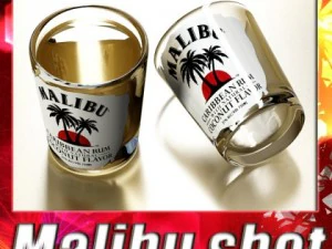 malibu borrelglas hoog gedetailleerd 3D Model