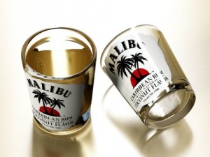 malibu shot glass  high detailed 3D 모델