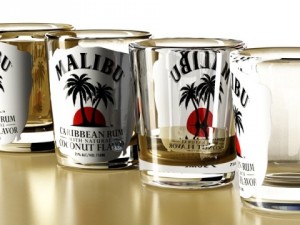 malibu shot glass  high detailed 3D 모델
