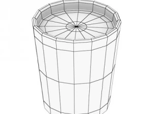 malibu shot glass  high detailed 3D Model