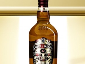 high detailed liquor bottle  chivas regal 12 years 3D 模型