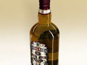 high detailed liquor bottle  chivas regal 12 years 3D 模型