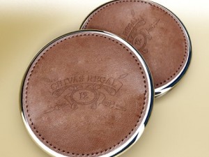 high detailed whisky cut glass and chivas coaster 3D Модель