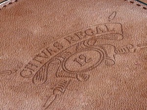 high detailed whisky cut glass and chivas coaster 3D Модель