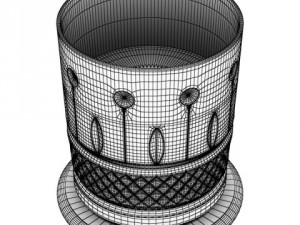 high detailed whisky cut glass and chivas coaster 3D Модель