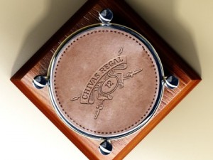 chivas regal coasters  high detailed Modello 3D