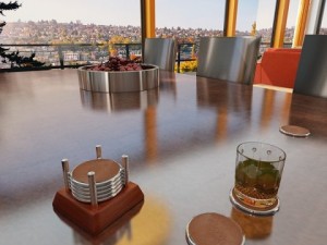 chivas regal coasters  high detailed Modello 3D