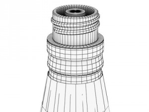 chivas regal bottle glass and coaster collection 3D Model