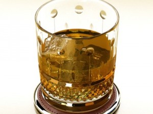 chivas regal bottle glass and coaster collection 3D Model
