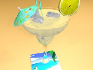 margarita cocktail  high detailed Model 3D