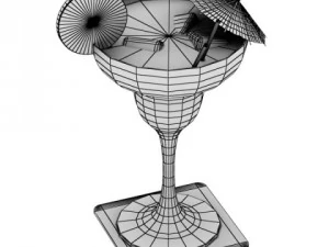 margarita cocktail  high detailed 3D Model