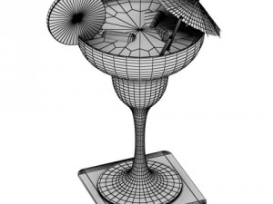 margarita cocktail  high detailed Model 3D