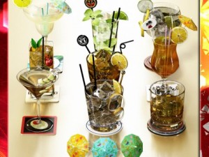 9 cocktails collection 3D Model