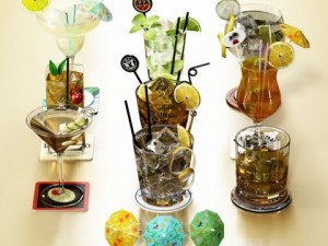 9 cocktails collection 3D Model