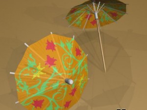 9 cocktails collection 3D Model