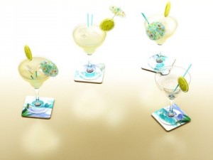 9 cocktails collection 3D Model