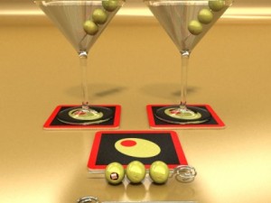 9 cocktails collection 3D Model