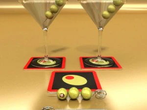 9 cocktails collection 3D Model