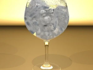 glassware collection  9 glasses and cups 3D Model