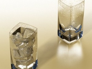 glassware collection  9 glasses and cups 3D-Modell