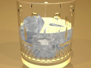 glassware collection  9 glasses and cups 3D Model