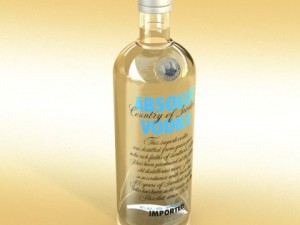 photorealistic and high detailed 7 liquor bottles Modelo 3D