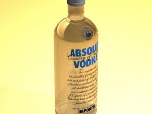 photorealistic and high detailed 7 liquor bottles Modelo 3D