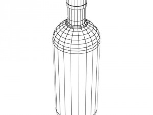 photorealistic and high detailed 7 liquor bottles Modelo 3D
