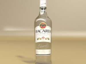 photorealistic and high detailed 7 liquor bottles Modelo 3D