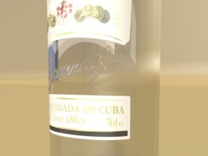 photorealistic and high detailed 7 liquor bottles Modelo 3D