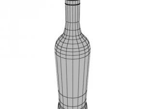 photorealistic and high detailed 7 liquor bottles 3D Model