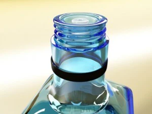 photorealistic and high detailed 7 liquor bottles 3D Model