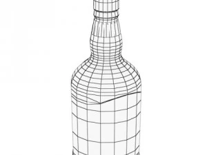 photorealistic and high detailed 7 liquor bottles 3D Model