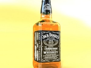 photorealistic and high detailed 7 liquor bottles Modelo 3D