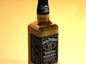 photorealistic and high detailed 7 liquor bottles Modelo 3D